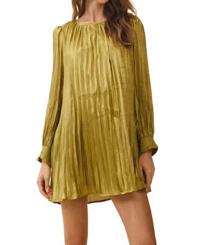 Tcec Ophelia Dress In Olive In Green