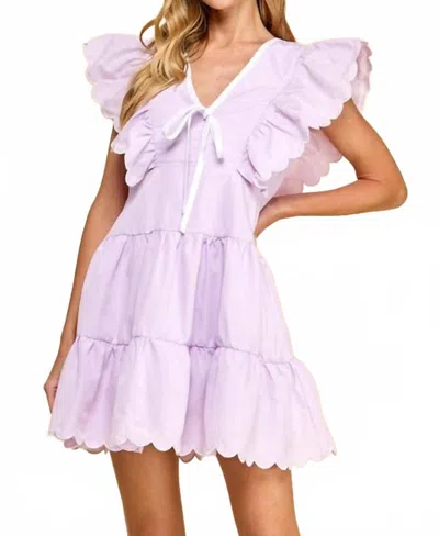 Tcec Phoebe Mini Dress In Lavender In Pink