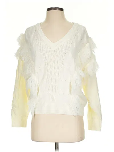 Pre-owned Tcec Pullover Sweater In White