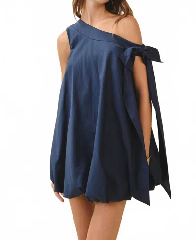 Tcec Raya Mini Dress In Navy In Blue
