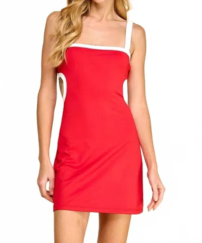 Tcec Remi Dress In Red In Multi