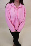 Tcec River Sherpa Jacket In Pink In Pink