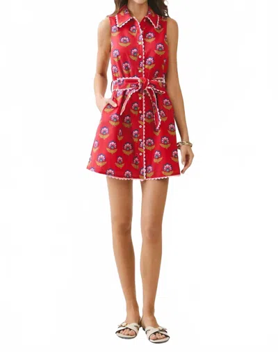 Tcec Rosie Bloom Tie Dress In Red