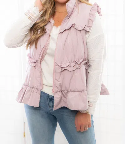 Tcec Ruffle Trimer Vest In Pink