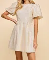 Tcec Rush Bow Back Dress In Gold