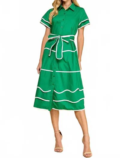 Tcec Shannon Dress In Green