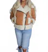 Tcec Sherpa Trim Padded Puffer Jacket In Camel In Brown