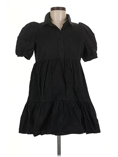 Pre-owned Tcec Short Sleeve Blouse In Black