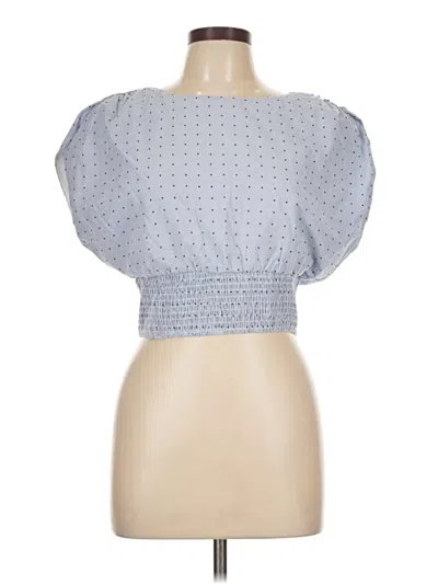 Pre-owned Tcec Short Sleeve Blouse In Blue