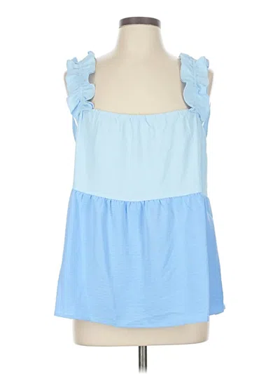 Pre-owned Tcec Sleeveless Blouse In Blue