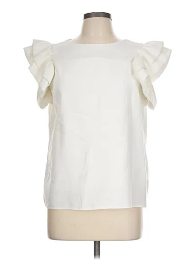 Pre-owned Tcec Sleeveless Blouse In White