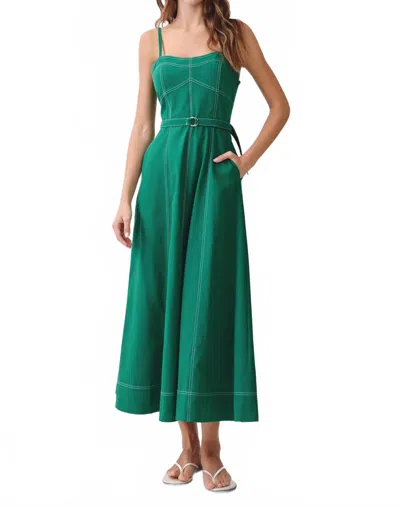 Tcec Sleeveless Midi Dress In Green