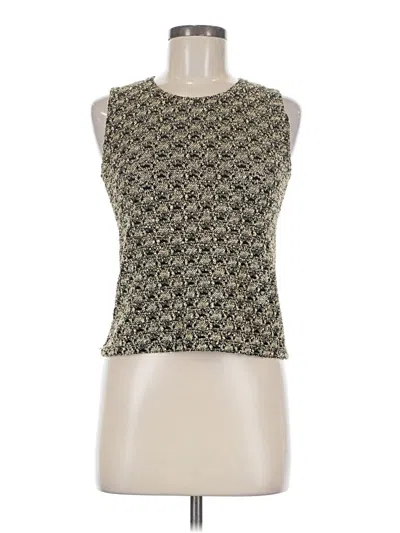 Pre-owned Tcec Sleeveless Top Tan Halter Neckline Tops