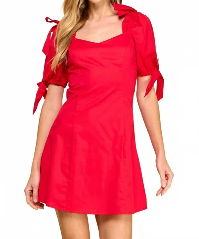 Tcec Sophia Mini Dress In Red