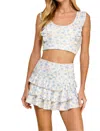 Tcec Spring Fling Top In Blue Multi In Multi
