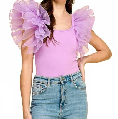 Tcec Sticking By You Bodysuit In Lavendar