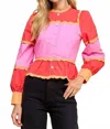 Tcec Strawberry Fields Top In Pink In Multi