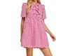 Tcec The Emma Plaid Mini Dress In Fuchsia In Pink