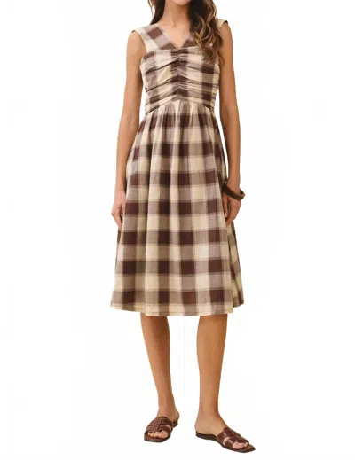 Tcec Vanessa Dress In Beige In Brown