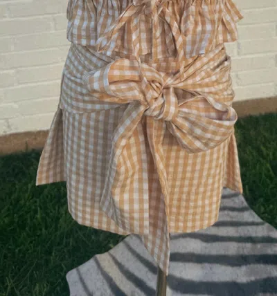 Tcec Women's Clementine Skirt In Tan/ White In Brown