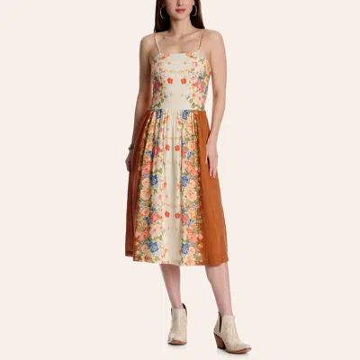 Tcec Women's Floral & Cinnamon Spaghetti Strap Dress In Multi
