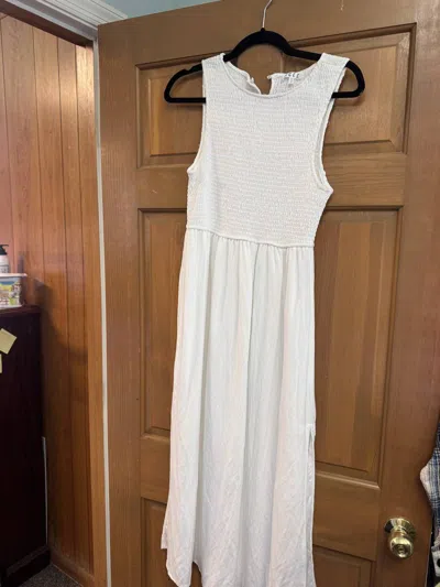 Tcec Women's Sleeveless Dress In White