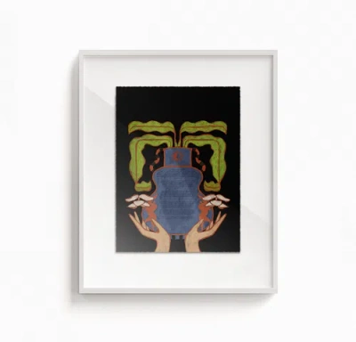 Tchotchke Full Cup Ketubah In Black
