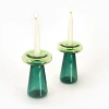 Tchotchke Mushroom Candlesticks In Green