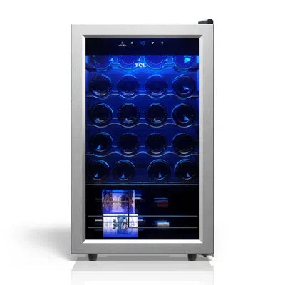 Tcl 2.4 Cu. Ft. Wine Cooler With Digital Controls In Stainless Steel