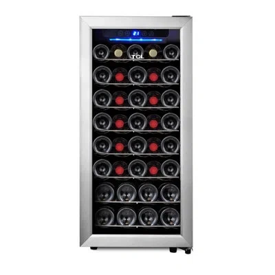 Tcl 3.4 Cu. Ft. Wine Cooler With Digital Controls In Stainless
