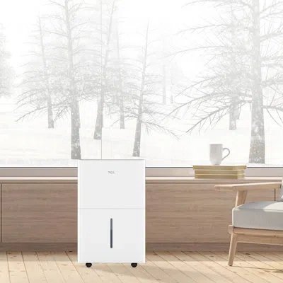 Tcl 4500 Sq. Ft. Smart Dehumidifier Energy Star Certified Humidity & Moisture Absorber With App & Voice  In White