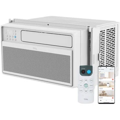 Tcl Wi-fi Connected Window Air Conditioner With Remote Included In White