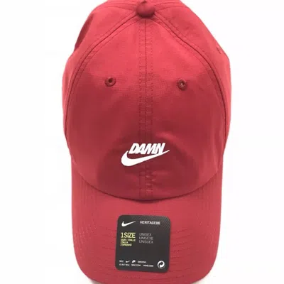 Pre-owned Tde X Nike Swoosh Logo Hat In Red