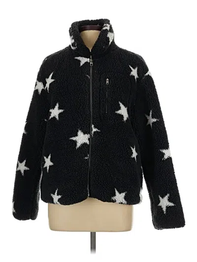 Pre-owned Te Verde Faux Fur Jacket In Black