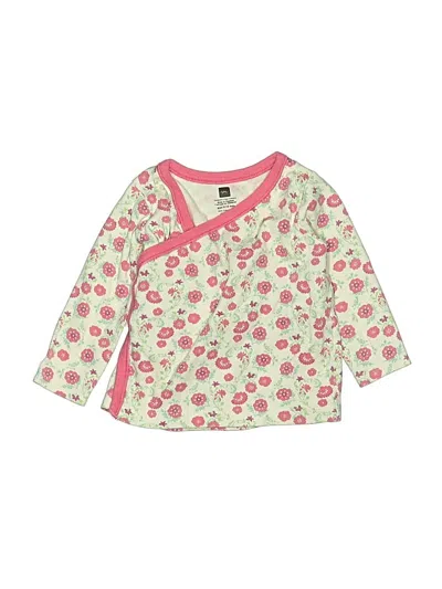 Pre-owned Tea Babies' 3/4 Sleeve Top Pink Square Neckline Tops
