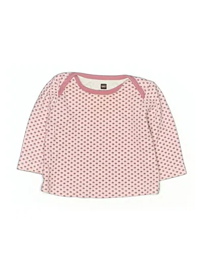 Pre-owned Tea Babies' 3/4 Sleeve Top Pink Square Neckline Tops