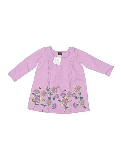 Tea Kids' 3/4 Sleeve Top Purple Sweetheart Neckline Tops