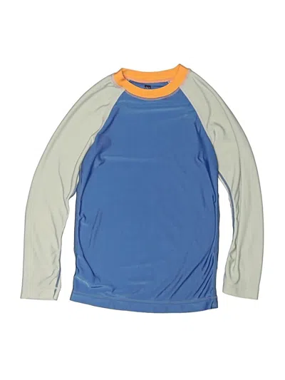 Pre-owned Tea Kids' 3/4 Sleeve T-shirt In Blue
