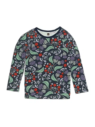 Pre-owned Tea Kids' 3/4 Sleeve T-shirt In Blue
