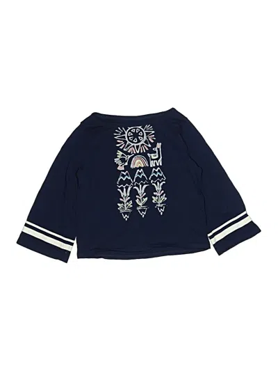 Pre-owned Tea Kids' 3/4 Sleeve T-shirt In Blue