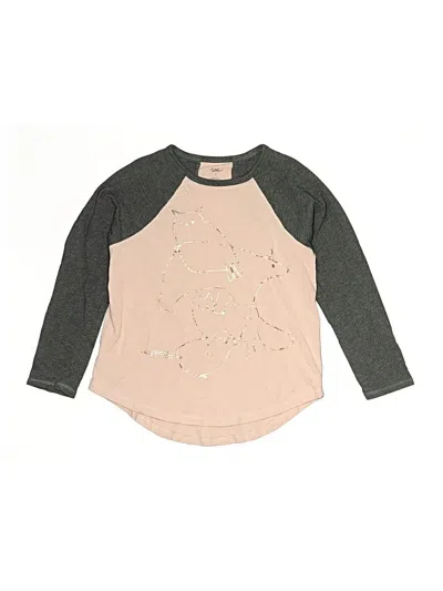 Pre-owned Tea Kids' 3/4 Sleeve T-shirt In Brown