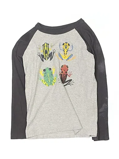 Pre-owned Tea Kids' 3/4 Sleeve T-shirt In Gray