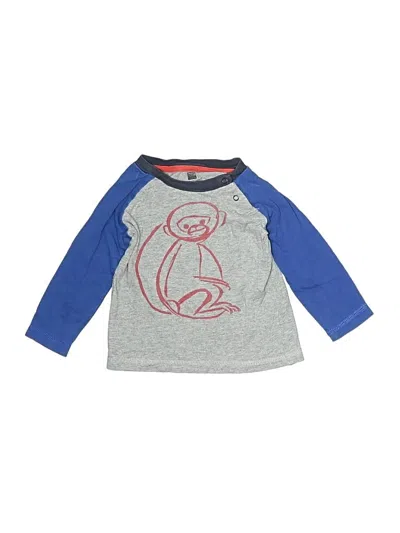 Pre-owned Tea Babies' 3/4 Sleeve T-shirt In Gray