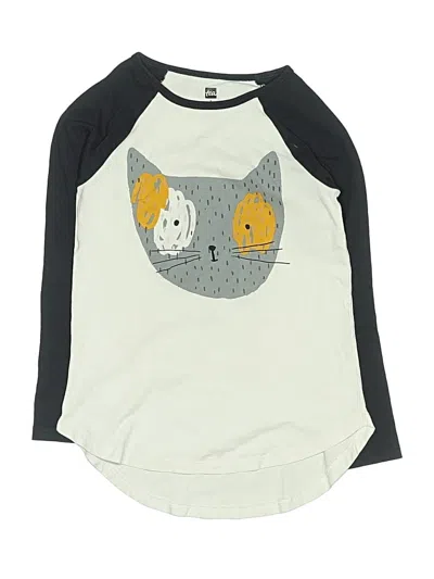 Pre-owned Tea Kids' 3/4 Sleeve T-shirt In Ivory