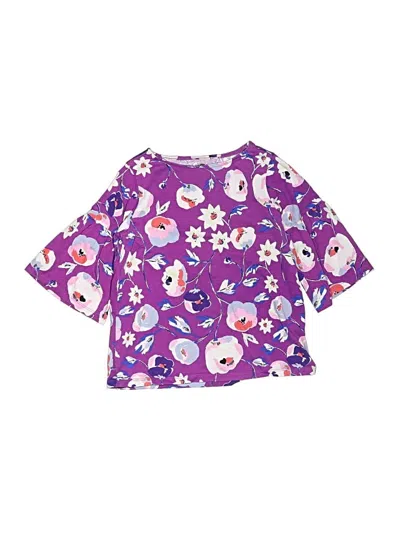 Pre-owned Tea Kids' 3/4 Sleeve T-shirt In Purple