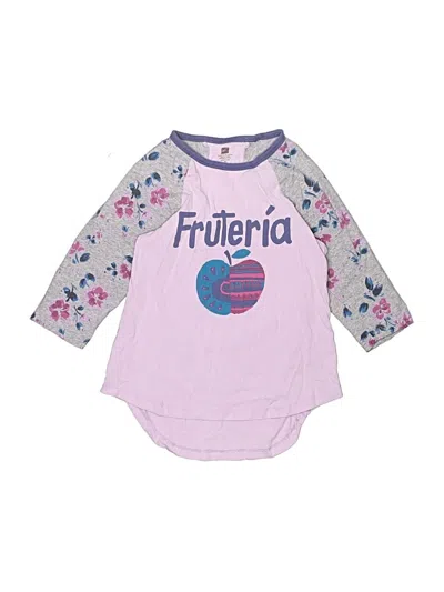 Pre-owned Tea Kids' 3/4 Sleeve T-shirt In Purple