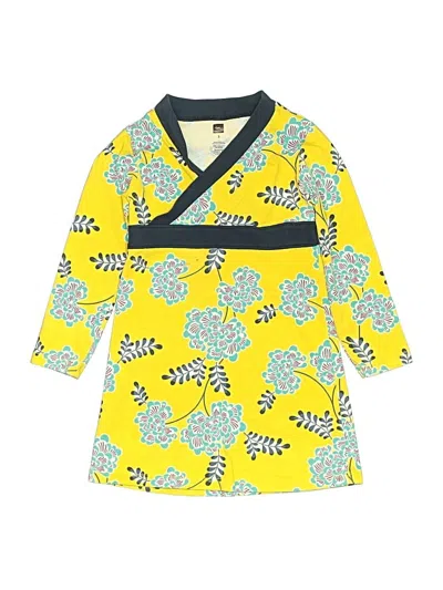 Pre-owned Tea Kids' 3/4 Sleeve T-shirt In Yellow