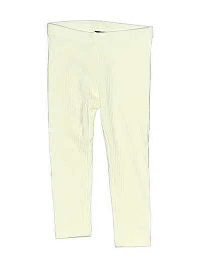 Pre-owned Tea Kids' Active Pants In Ivory
