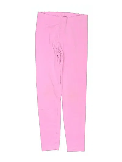 Pre-owned Tea Kids' Active Pants In Pink