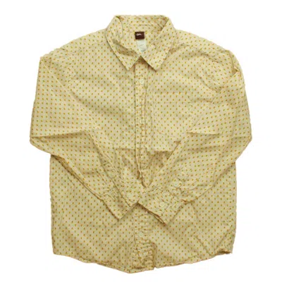 Pre-owned Tea Kids' Boys Beige Yellow Button Down Long Sleeve